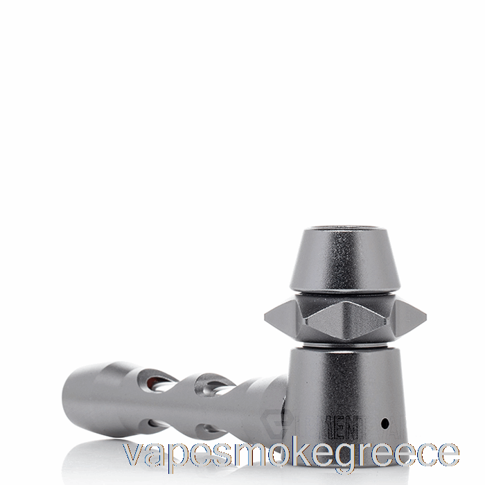 Vape Greece Cheech γυαλί μεταλλικό εγκιβωτισμένο Hitter σωλήνας χεριού γκρι